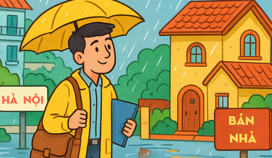 Mưa gió ngập nhiều nơi ở Hà Nội: Đi xem nhà lúc này mới là chuẩn nhất, đừng chỉ đi xem vào ngày đẹp trời