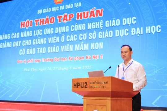Nâng cao năng lực công nghệ cho giảng viên trường đào tạo giáo viên mầm non