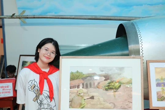 Lịch sử sống động từ tranh vẽ của học trò