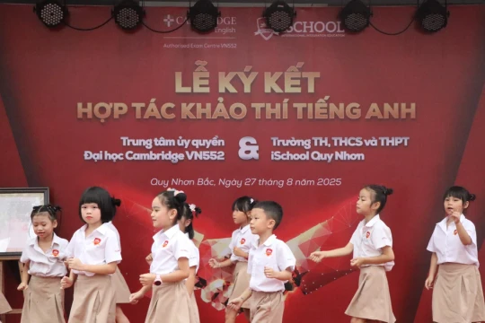 Lễ ký kết hợp tác khảo thí tiếng Anh Cambridge tại iSchool Quy Nhơn