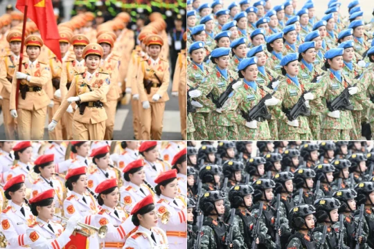 Những 'bông hồng thép' trong lễ diễu binh trên Quảng trường Ba Đình