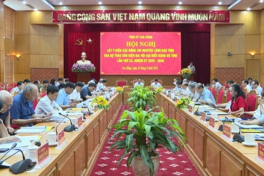 Cao Bằng lấy ý kiến nguyên lãnh đạo tỉnh vào Dự thảo văn kiện Đại hội Đảng bộ
