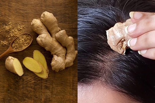 Cách gội đầu bằng nước gừng giúp giảm rụng tóc