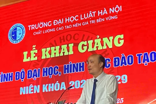 Trường ĐH Luật Hà Nội khai giảng khóa 50 hệ đào tạo chính quy