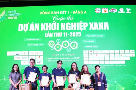 63 dự án tranh tài tại vòng bán kết Cuộc thi Khởi nghiệp Xanh 2025