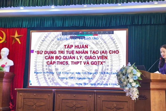 Hơn 15 nghìn cán bộ, giáo viên Hưng Yên được tập huấn ứng dụng AI