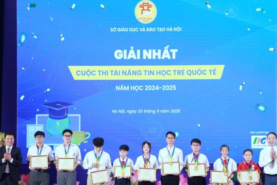 Nhiều học sinh Hà Nội đạt mức điểm cao nhất theo chuẩn Tin học quốc tế