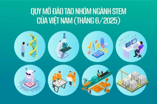 Quy mô đào tạo nhóm ngành STEM của Việt Nam