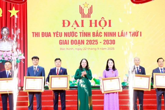Phó Chủ tịch nước Võ Thị Ánh Xuân dự Đại hội Thi đua yêu nước tỉnh Bắc Ninh