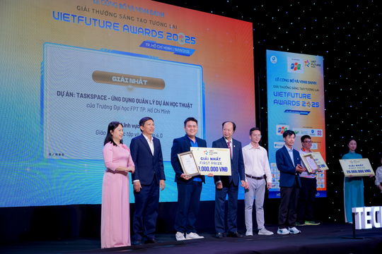 Hai dự án khởi nghiệp của sinh viên được đánh giá cao tại VietFuture Awards 2025