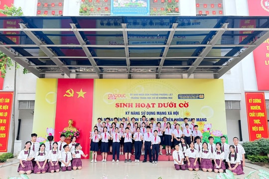 Tập huấn kỹ năng sử dụng mạng xã hội cho học sinh Trường THCS Khương Mai