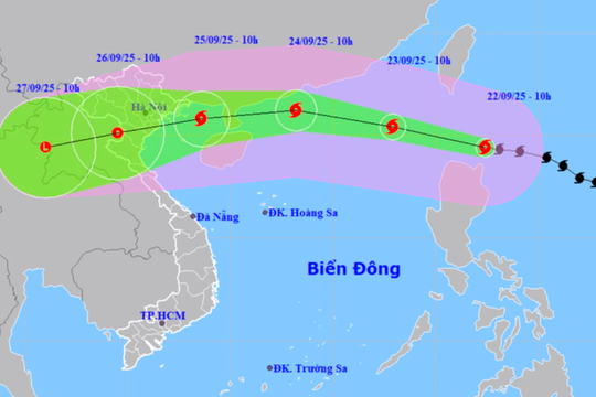 Siêu bão Ragasa dự kiến đổ bộ ngày 25/9, Thủ tướng yêu cầu nhiều tỉnh hoãn cuộc họp không cần thiết