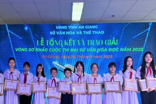 An Giang trao giải Cuộc thi Đại sứ Văn hóa đọc năm 2025