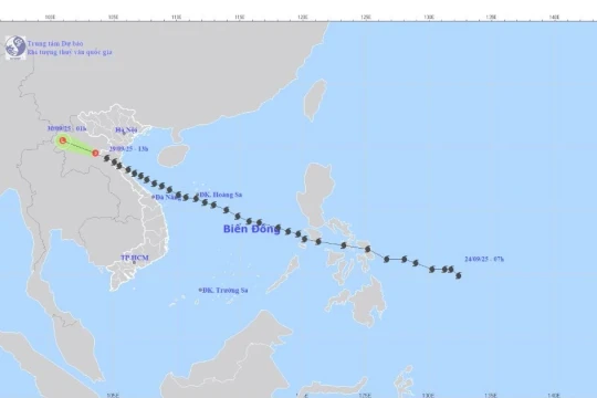 Bão Bualoi chính thức suy yếu thành áp thấp nhiệt đới