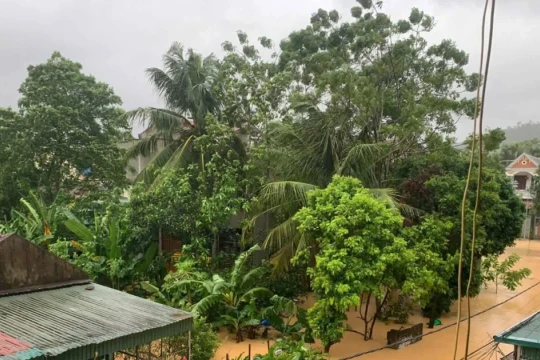 Ngập lụt khắp nơi ở Thanh Hóa