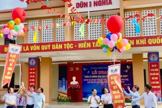 Trường học tại Hưng Yên sôi nổi hưởng ứng Tuần lễ học tập suốt đời