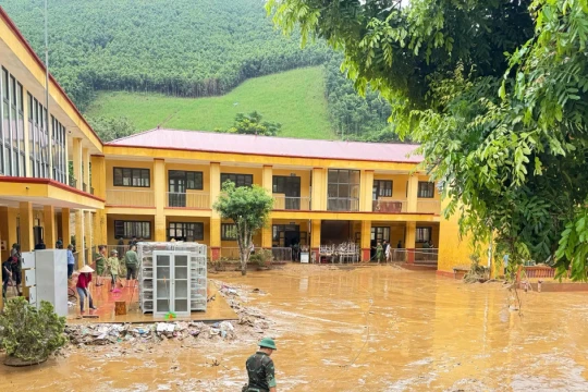 65 trường học ở Lào Cai bị thiệt hại do bão Bualoi gây ra