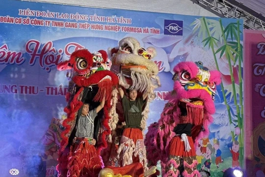 Ấm áp đêm hội Trung thu tại Công ty Gang thép Hưng Nghiệp Formosa Hà Tĩnh