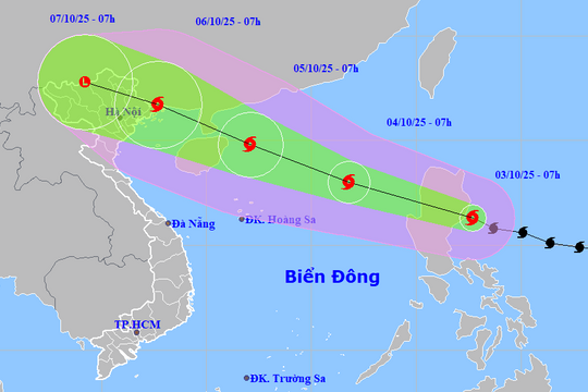 Bão Matmo tăng cấp rất nhanh, cường độ mạnh khi vào vịnh Bắc Bộ