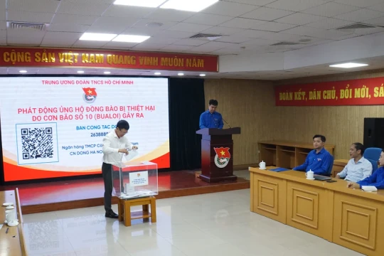 TW Đoàn TNCS Hồ Chí Minh phát động ủng hộ đồng bào chịu ảnh hưởng bão số 10