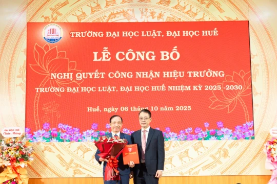 PGS.TS Đoàn Đức Lương tiếp tục đảm nhiệm Hiệu trưởng Trường Đại học Luật Huế