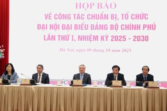 453 đại biểu dự Đại hội Đảng bộ Chính phủ lần thứ I, nhiệm kỳ 2025-2030