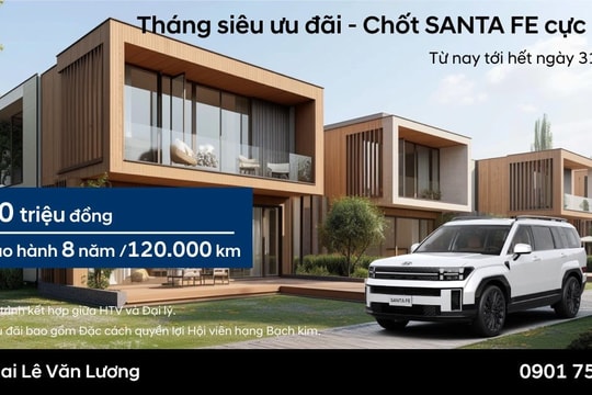Tháng siêu ưu đãi – Chốt Santa Fe cực lãi