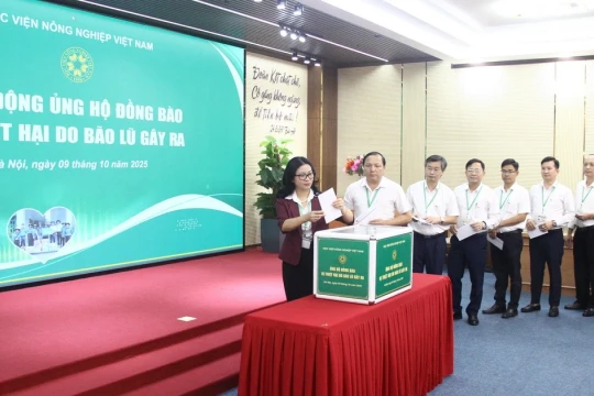 Học viện Nông nghiệp Việt Nam phát động ủng hộ đồng bào bị thiệt hại do bão lũ