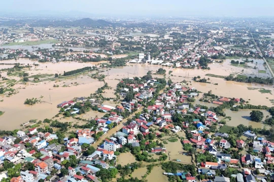 Cảnh báo ngập úng trên cao tốc hướng đi Hà Nội - Thái Nguyên