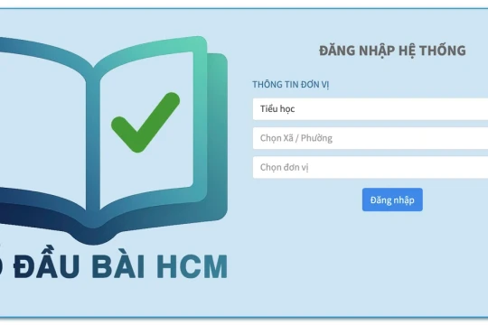 TPHCM triển khai sổ đầu bài số tại 100% cơ sở giáo dục