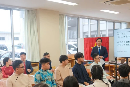 Cán bộ, giáo viên Quảng Trị trao đổi kinh nghiệm về giáo dục tại tỉnh Yamanashi