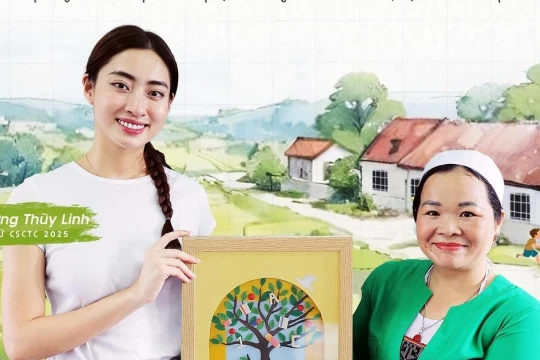 Hoa hậu Lương Thùy Linh tiếp tục đồng hành, tri ân thầy cô nơi biên giới hải đảo