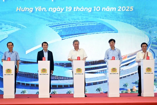 Tổng Bí thư Tô Lâm dự lễ khởi công xây dựng sân vận động hiện đại nhất Việt Nam