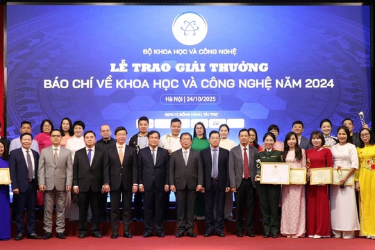 Vinh danh 24 tác phẩm xuất sắc tại Giải thưởng báo chí về KH&CN năm 2024