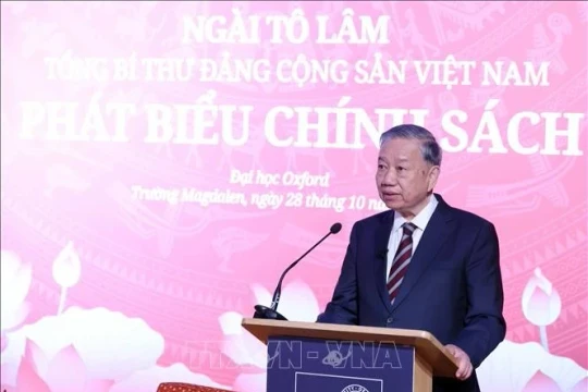 Tổng Bí thư Tô Lâm phát biểu chính sách tại Đại học Oxford