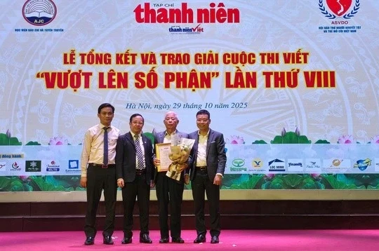 Lễ tổng kết, trao giải cuộc thi viết 'Vượt lên số phận' lần VIII