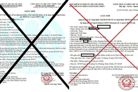 TPHCM cảnh giác lừa đảo giả mạo giấy tờ của cơ quan Bảo hiểm xã hội