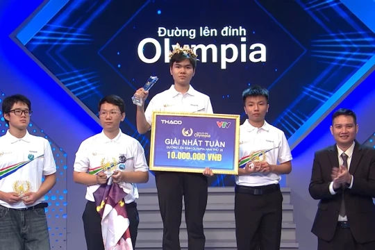 Nam sinh Bắc Ninh giành vòng nguyệt quế đầu tiên của Olympia năm thứ 26