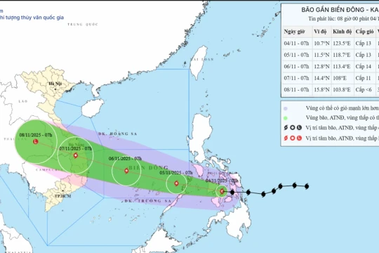 Bão Kalmaegi gây nguy cơ xuất hiện đợt lũ mới