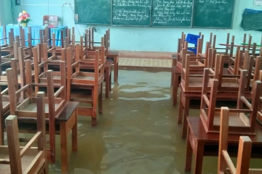 Học sinh 58 xã, phường phía đông Gia Lai nghỉ học tránh bão Kalmaegi