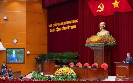 Toàn cảnh bế mạc Hội nghị lần thứ 14 Ban Chấp hành Trung ương Đảng khóa XIII