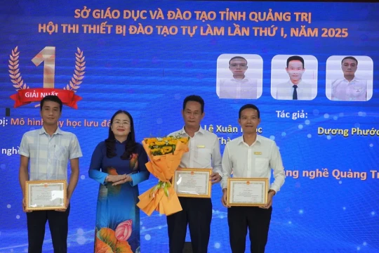 Nhiều bất ngờ tại Hội thi thiết bị đào tạo tự làm ở Quảng Trị