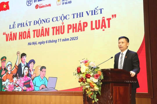 Phát động cuộc thi viết 'Văn hóa tuân thủ pháp luật' hướng tới xã hội thượng tôn pháp luật