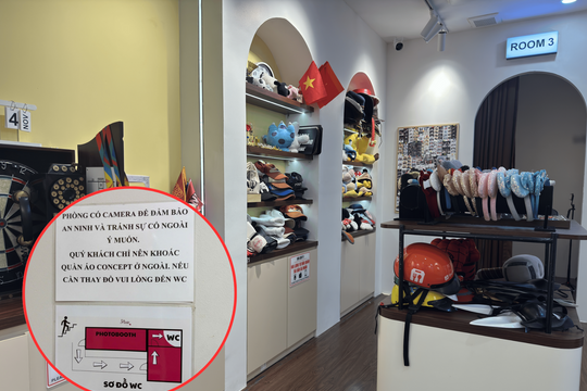 Bên trong tiệm photobooth Hà Nội bị quay lén rúng động: Chủ quán tháo camera khi nào?