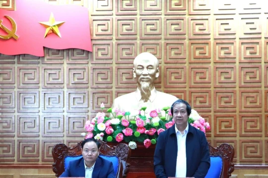 Bộ trưởng Nguyễn Kim Sơn làm việc với tỉnh Lai Châu