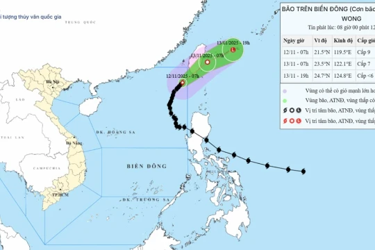 Bão Fung-wong giảm cấp, suy yếu thành vùng áp thấp nhiệt đới