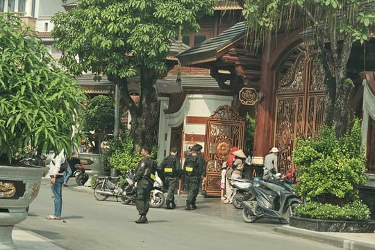 Hơn 100 cán bộ chiến sĩ công an có mặt tại biệt phủ của "bà trùm thẩm mỹ" Mailisa ở TP.HCM