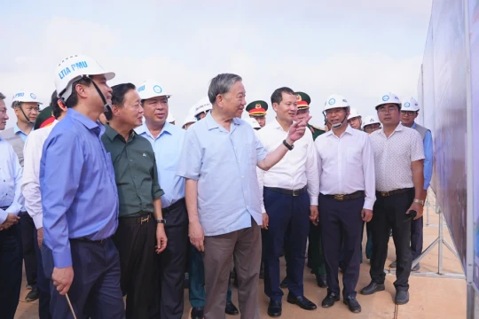 Tổng Bí thư Tô Lâm kiểm tra tiến độ Dự án sân bay Long Thành