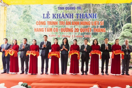 Quảng Trị khánh thành công trình tôn tạo Di tích quốc gia đặc biệt Hang Tám Cô