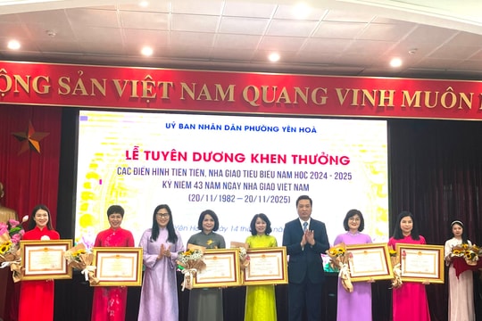 Tuyên dương các điển hình tiên tiến, nhà giáo tiêu biểu năm học 2024 – 2025